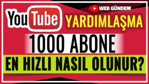 Youtube 1000 Abone
