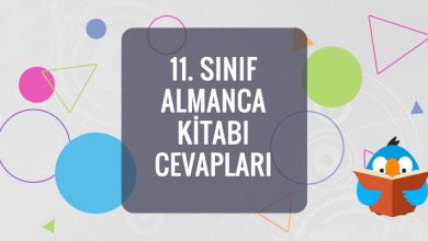 11. Sınıf Almanca MEB Ders Kitabı Cevapları